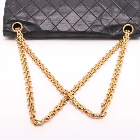 Chanel With Serial Seal Matelasse Lambskin Leather Double Flap 2WAY Chain - Picture 5 of 14